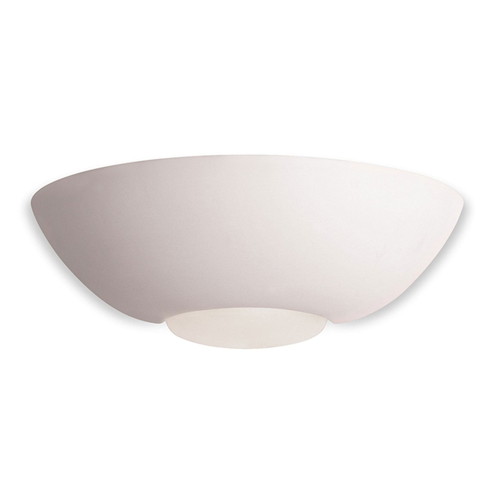 Hampton Paintable Ceramic Bowl Wall Light