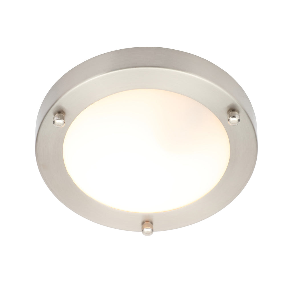 Kali 18 LED Bathroom Ceiling Light, Satin Nickel