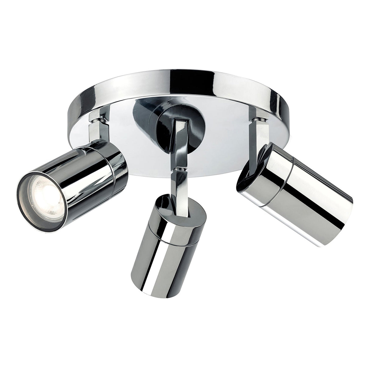 Lark 3 Light Bathroom Spotlights, Chrome