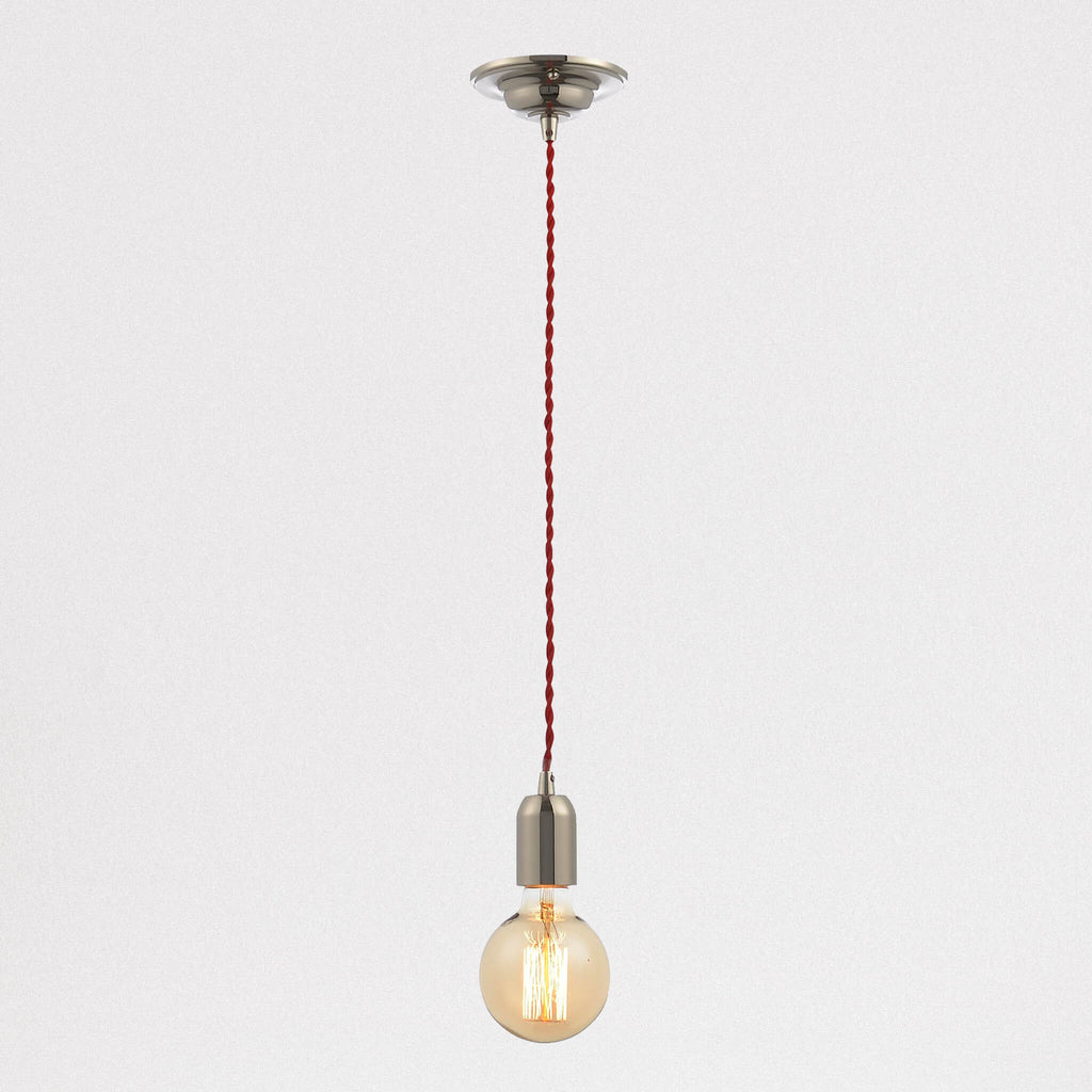 Lampsy Lumit Edison Pendant Light - Polished Nickel - -Lampsy