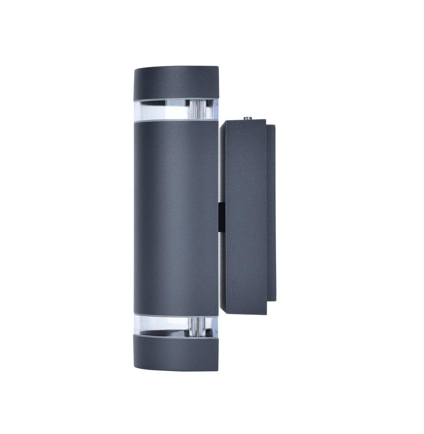 Focus Up & Down Outdoor Wall Light, Dark Grey