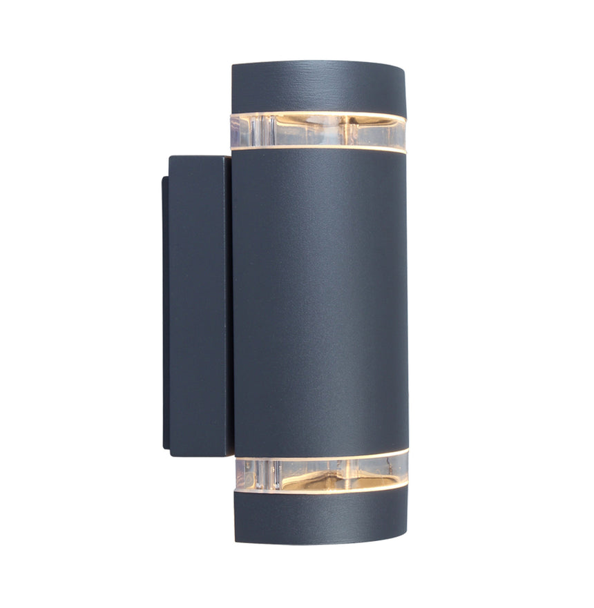 Focus Up & Down Outdoor Wall Light, Dark Grey