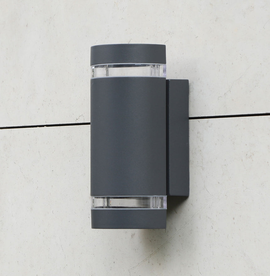 Focus Up & Down Outdoor Wall Light, Dark Grey