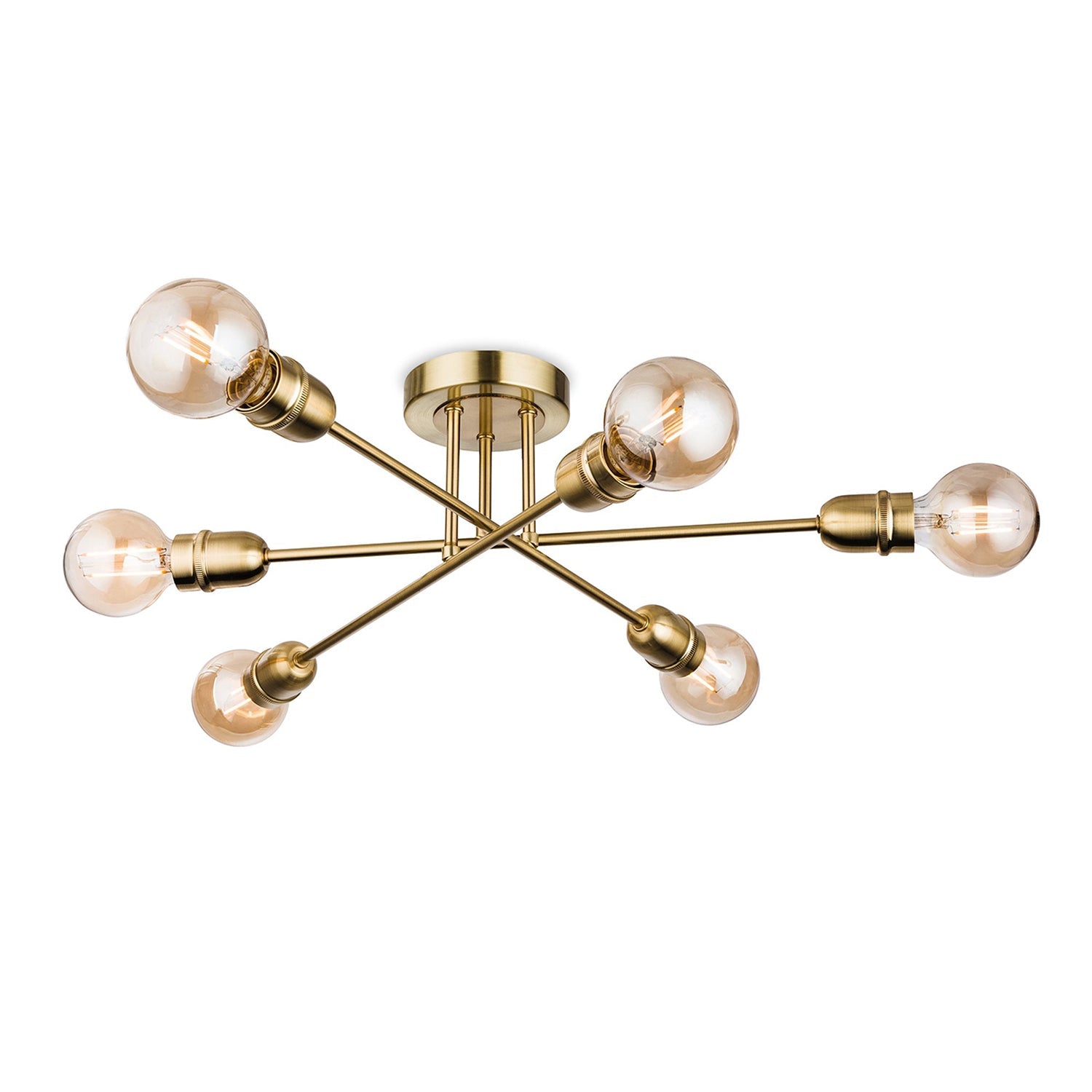Nova 6-Light Sputnik Flush Ceiling Light