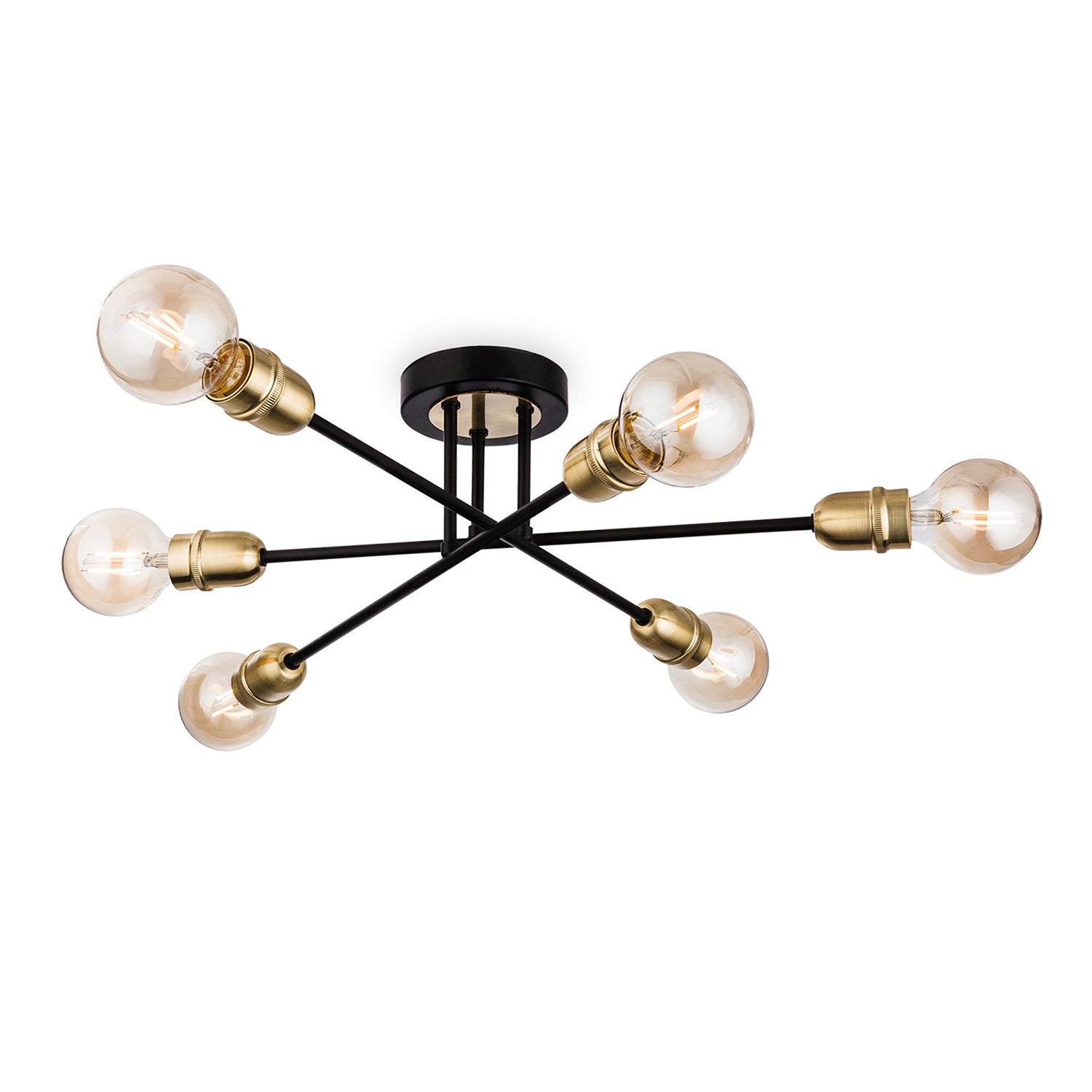 Nova 6-Light Sputnik Flush Ceiling Light