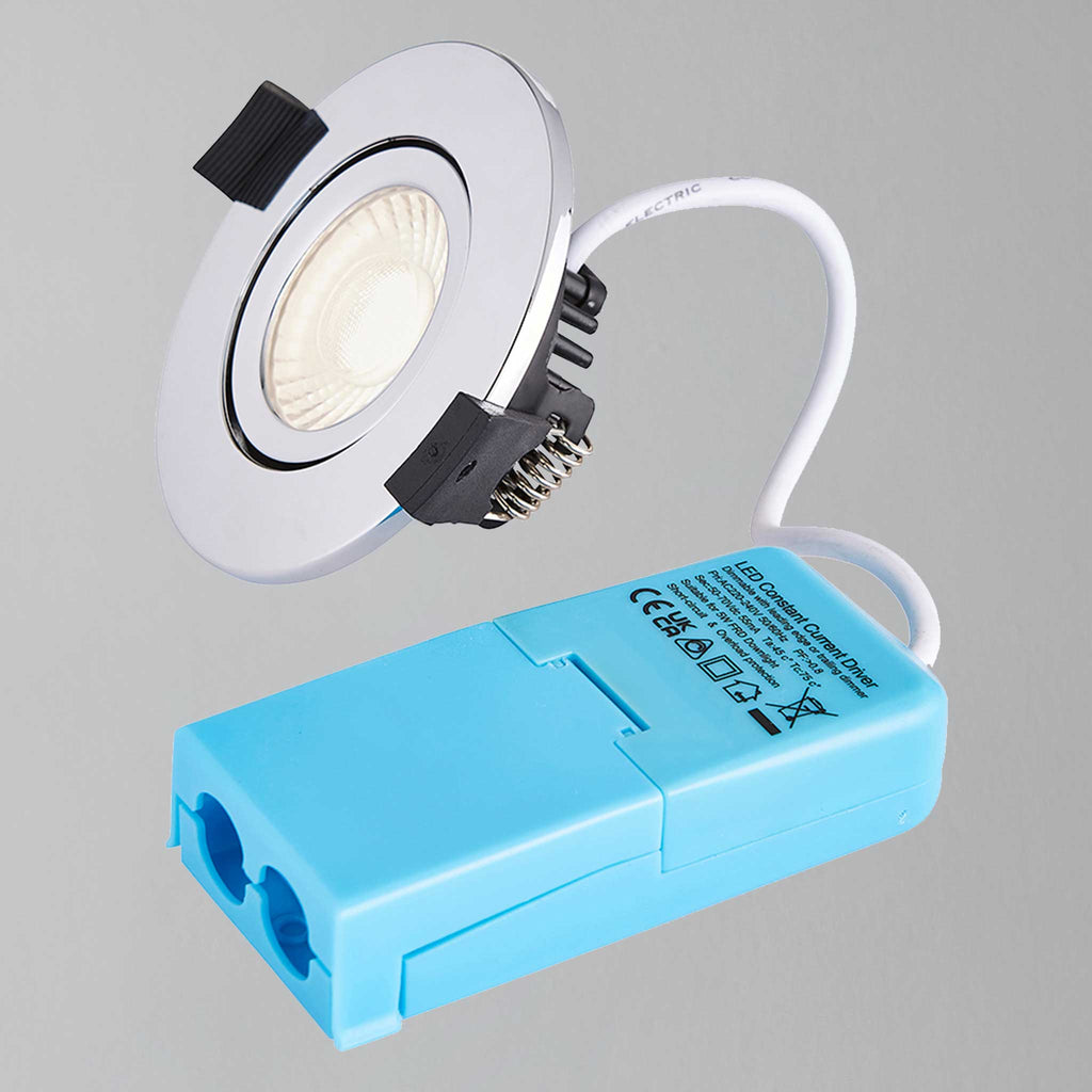 Mercer IP65 LED Tiltable Bathroom Downlight