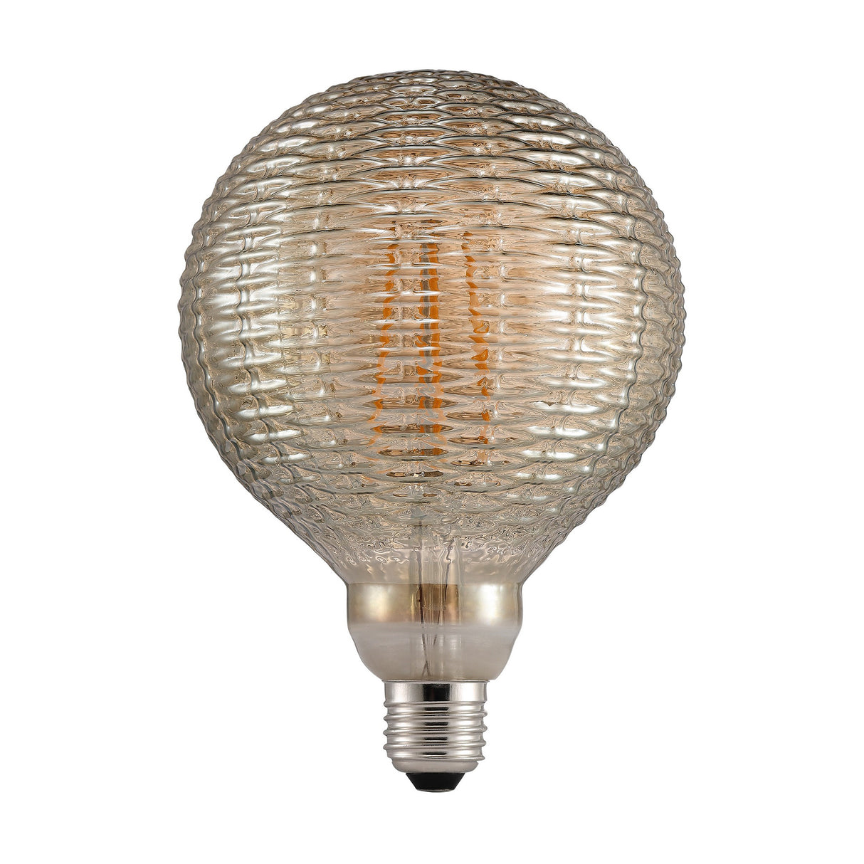 Avra Bamboo 130lm G120 Globe Smoked 2200k LED Filament Light Bulb E27 (20w eqv)