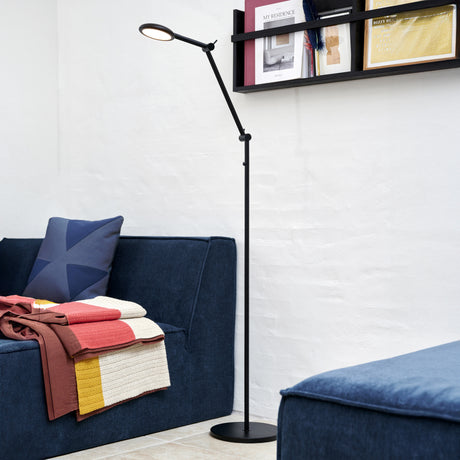 Bend LED Floor Lamp Black