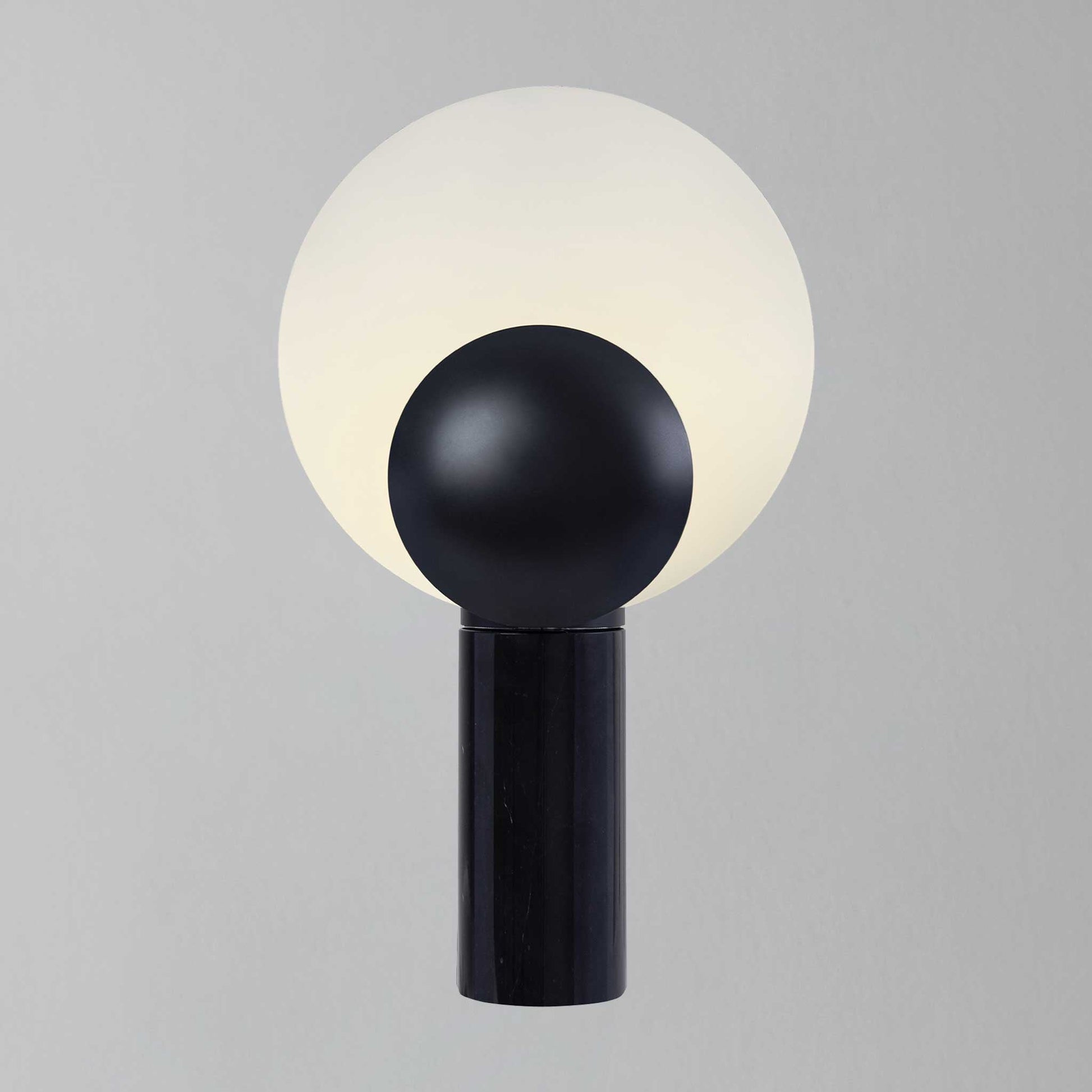 Cache Marble Table Lamp, Black