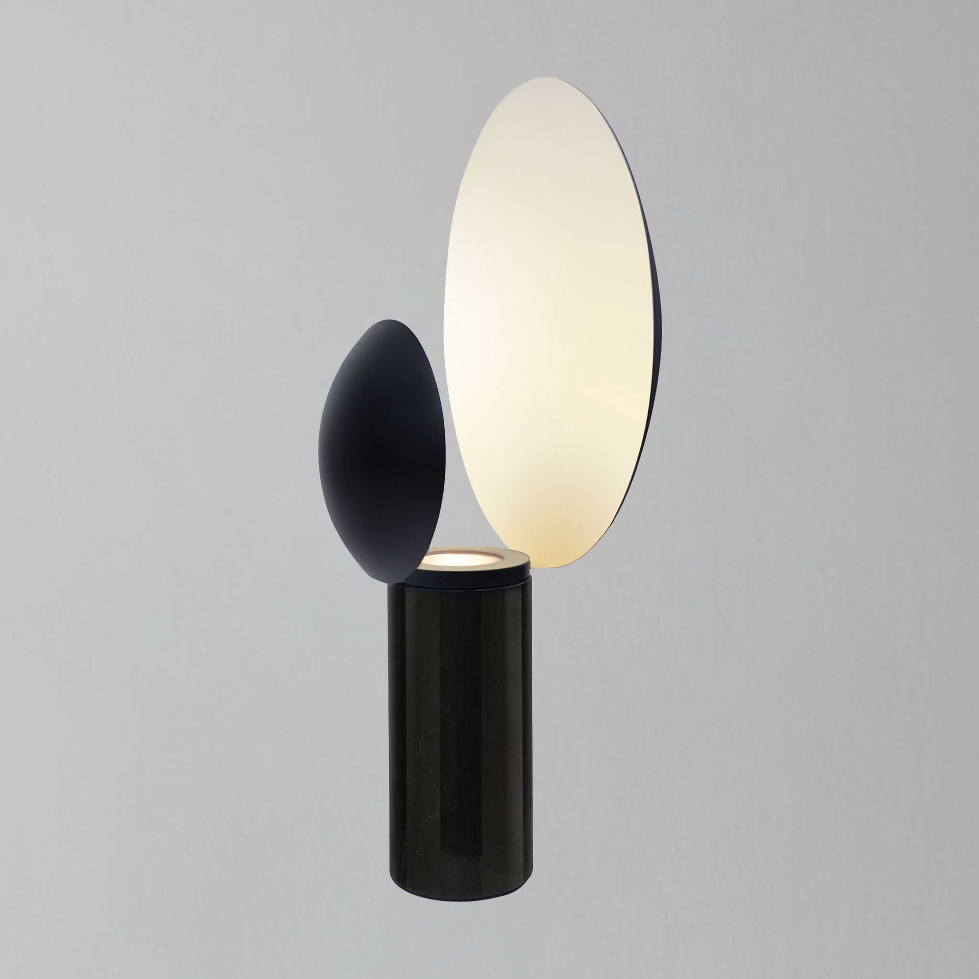 Cache Marble Table Lamp, Black