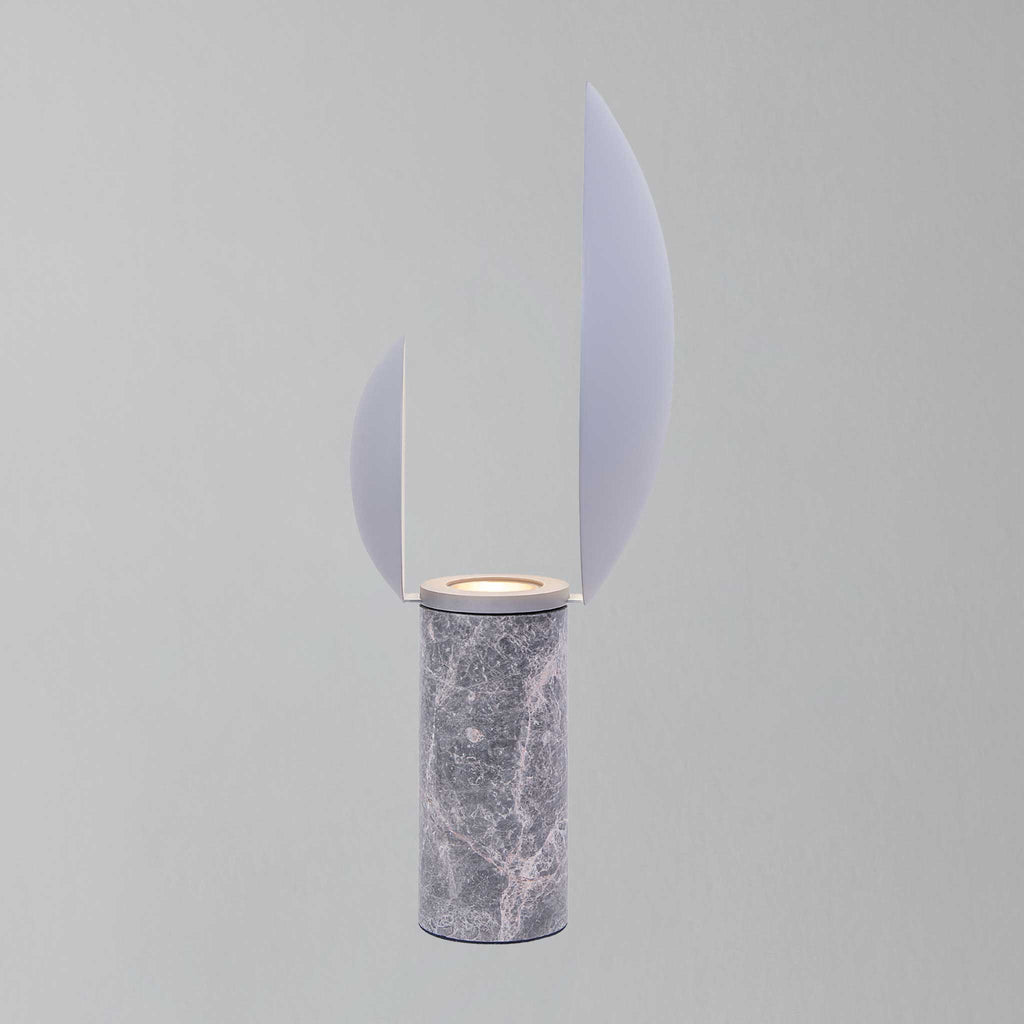 Cache Marble Table Lamp, Grey