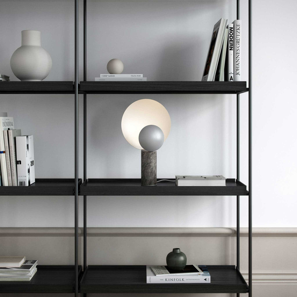 Cache Marble Table Lamp, Grey