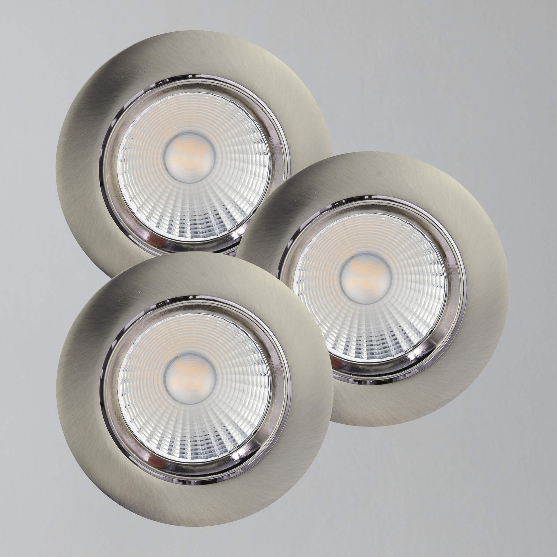 Dorado Tilt 2700k LED Dimmable Downlights - 3 Pack, Nickel