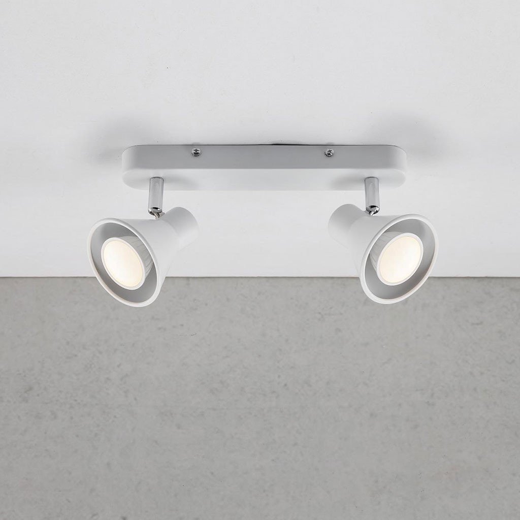 Nordlux Eik 2 Light Spotlight Bar - White-Lampsy