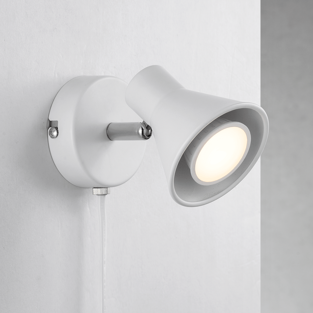 Nordlux Eik Wall Spotlight - White-Lampsy