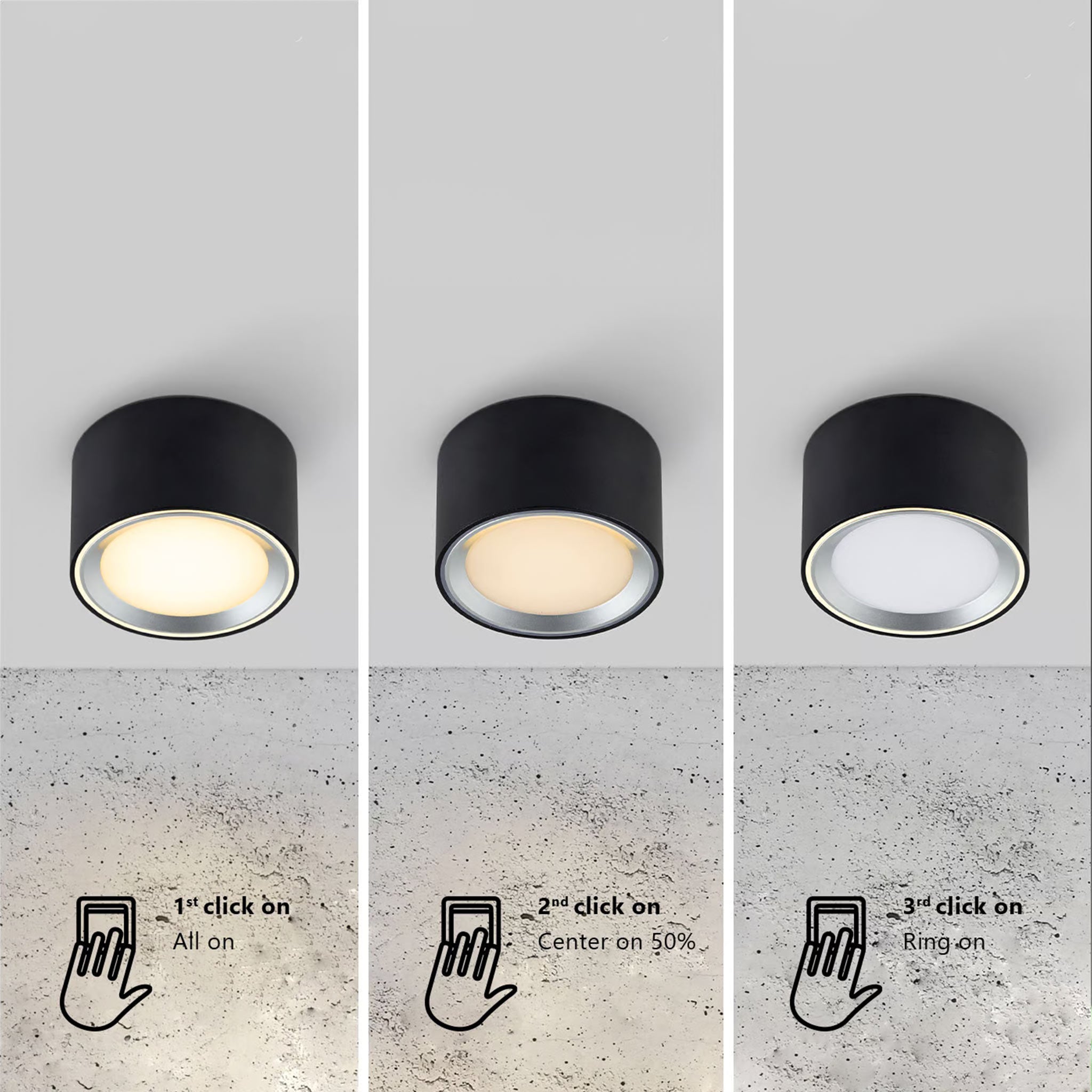 3 step dimmable on sale led downlight