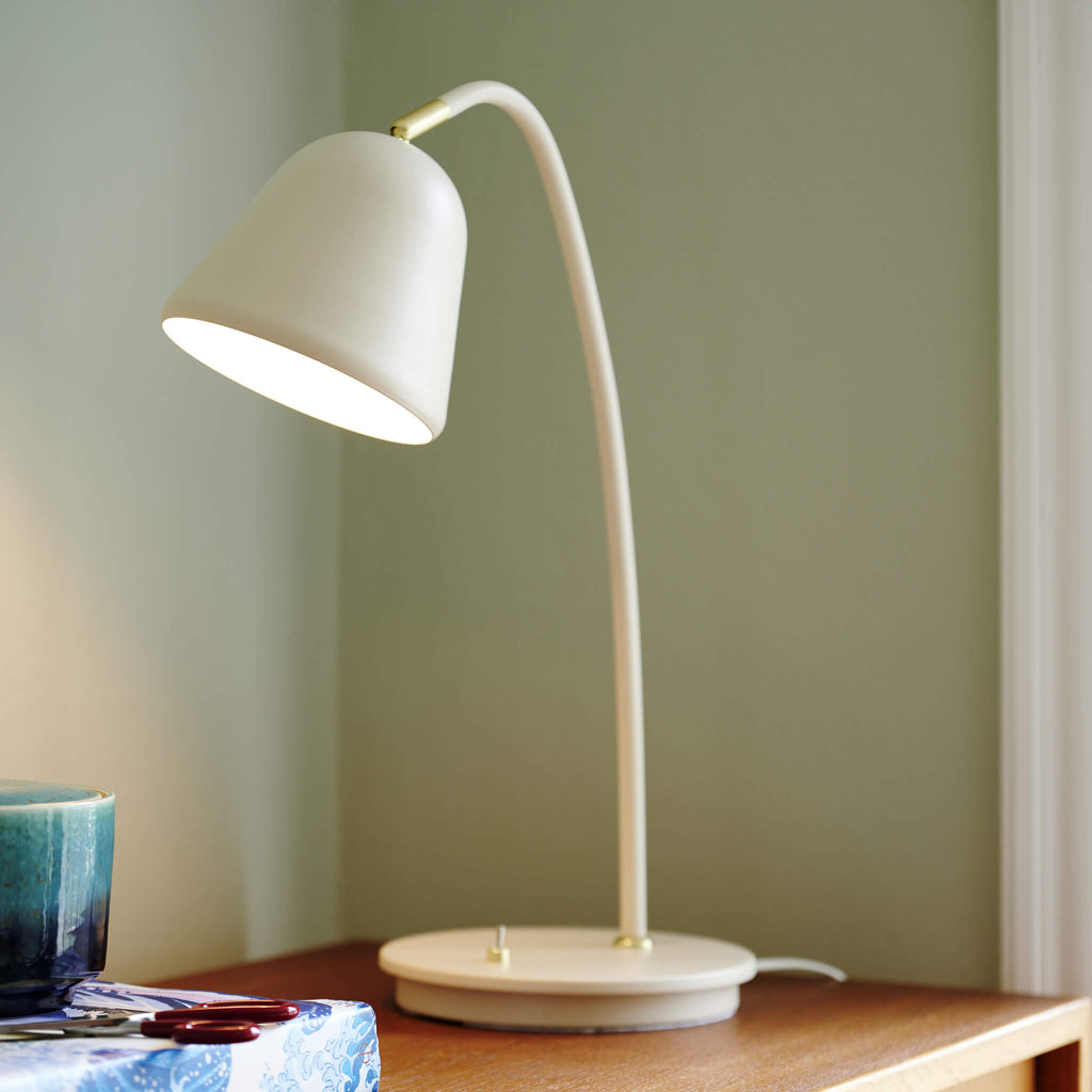 Fleur Desk Lamp, Beige
