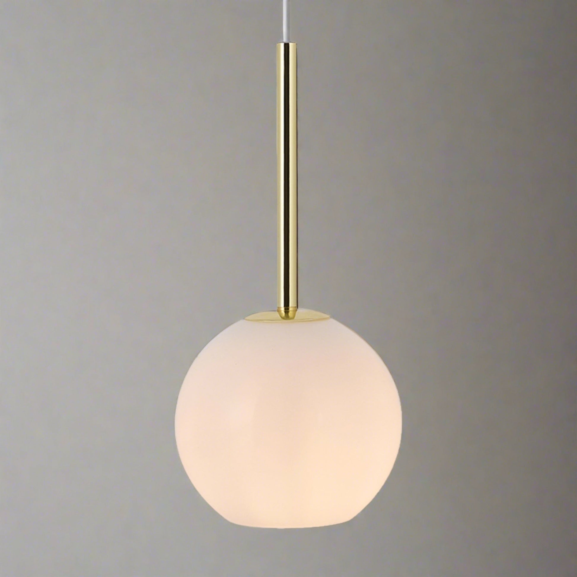 Franca 13 Pendant Light, Brass/Opal
