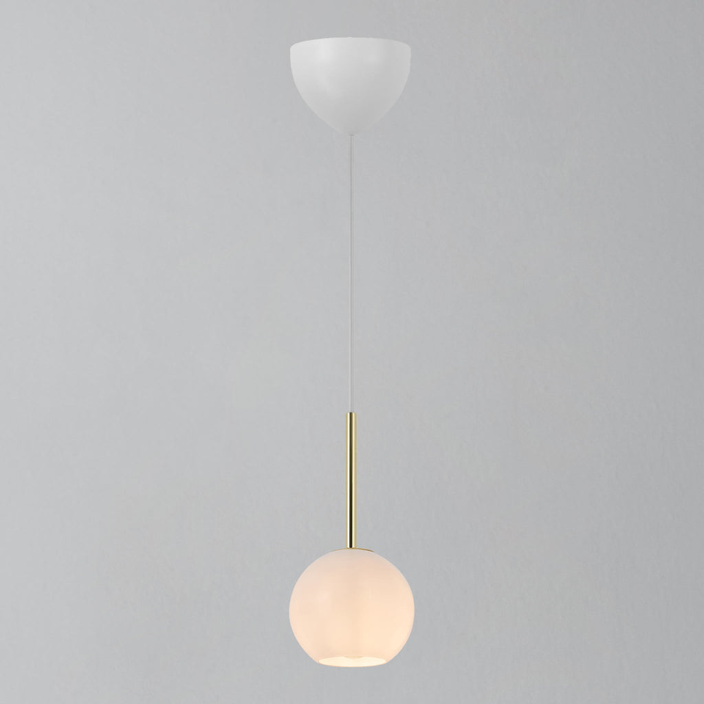 Franca 13 Pendant Light, Brass/Opal