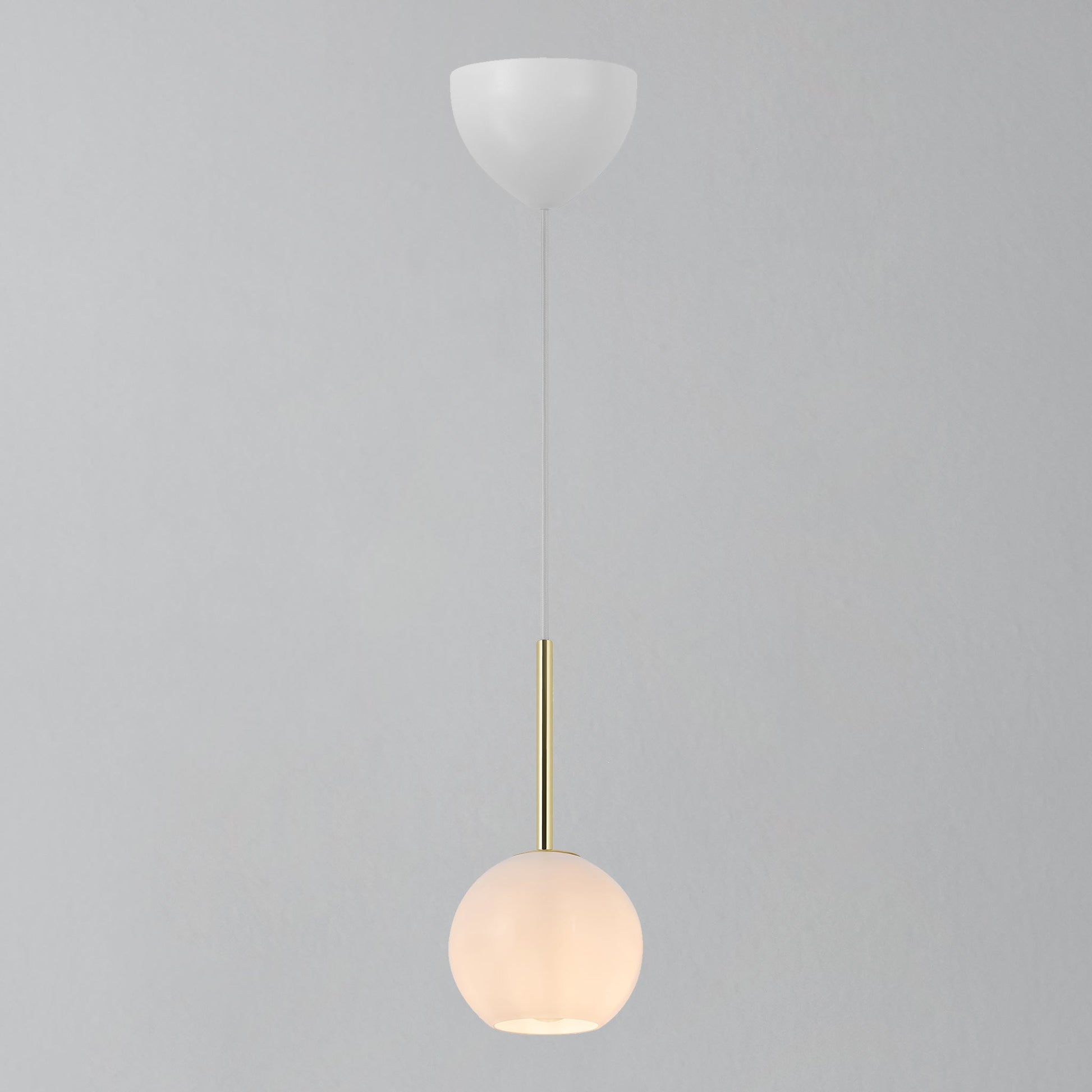 Franca 13 Pendant Light, Brass/Opal