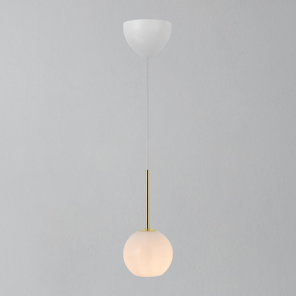 Franca 13 Pendant Light, Brass/Opal