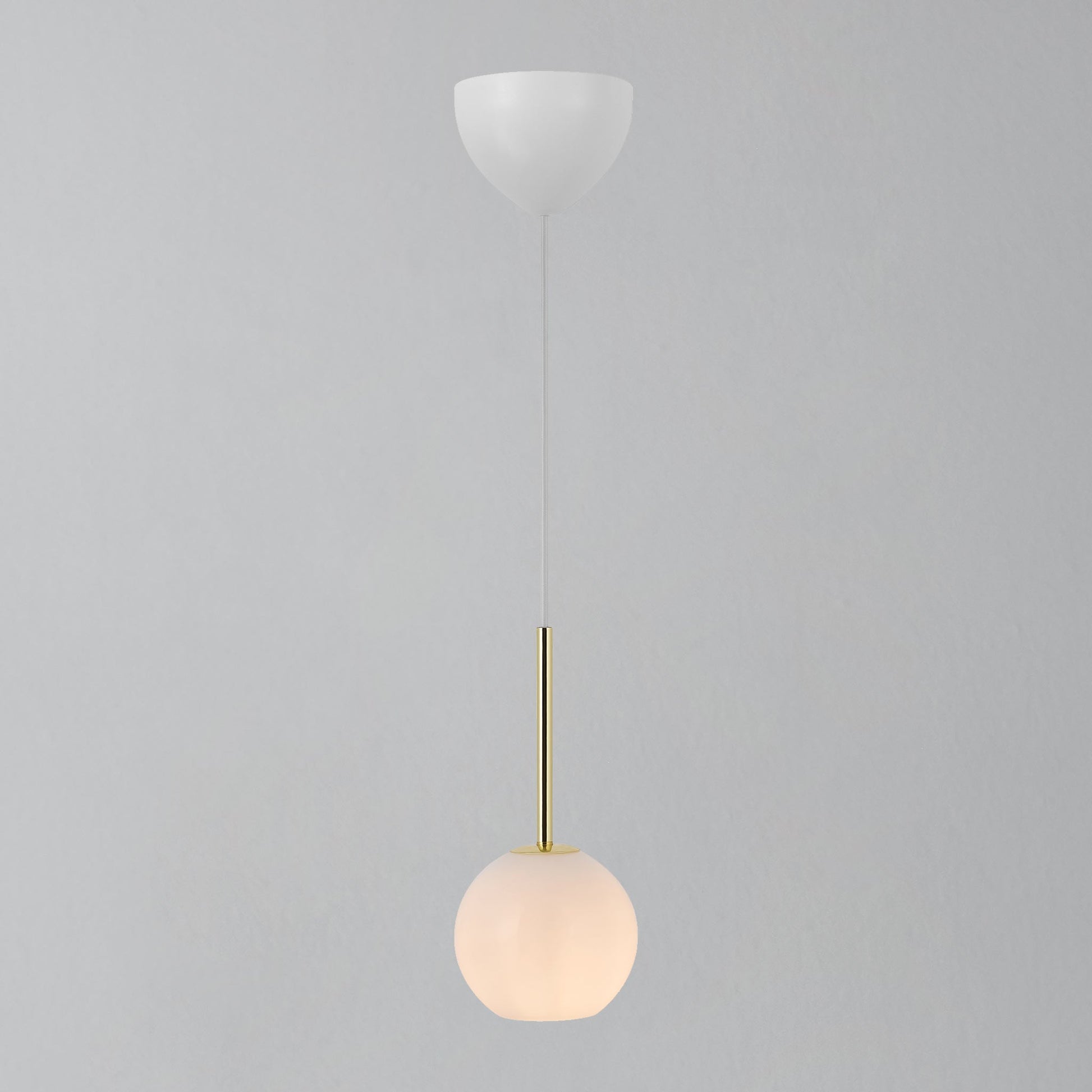 Franca 13 Pendant Light, Brass/Opal