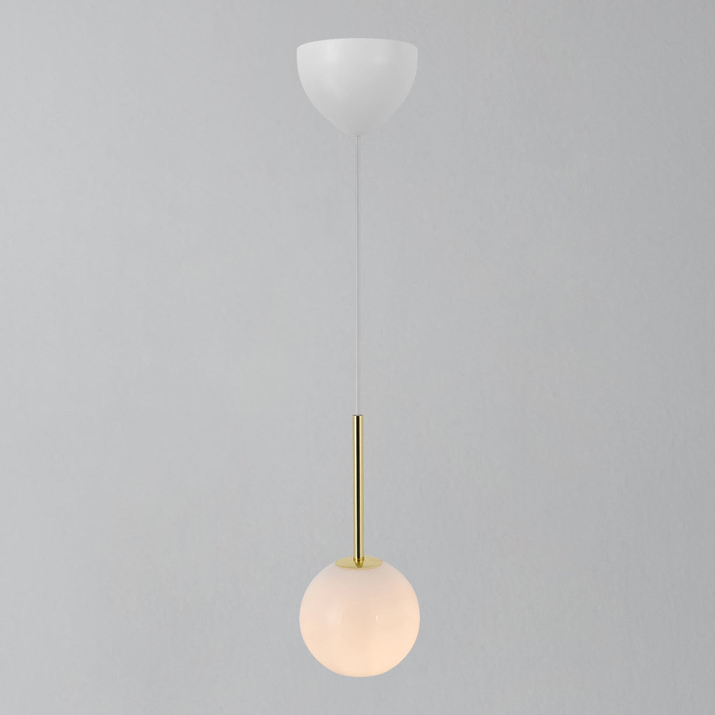 Franca 13 Pendant Light, Brass/Opal