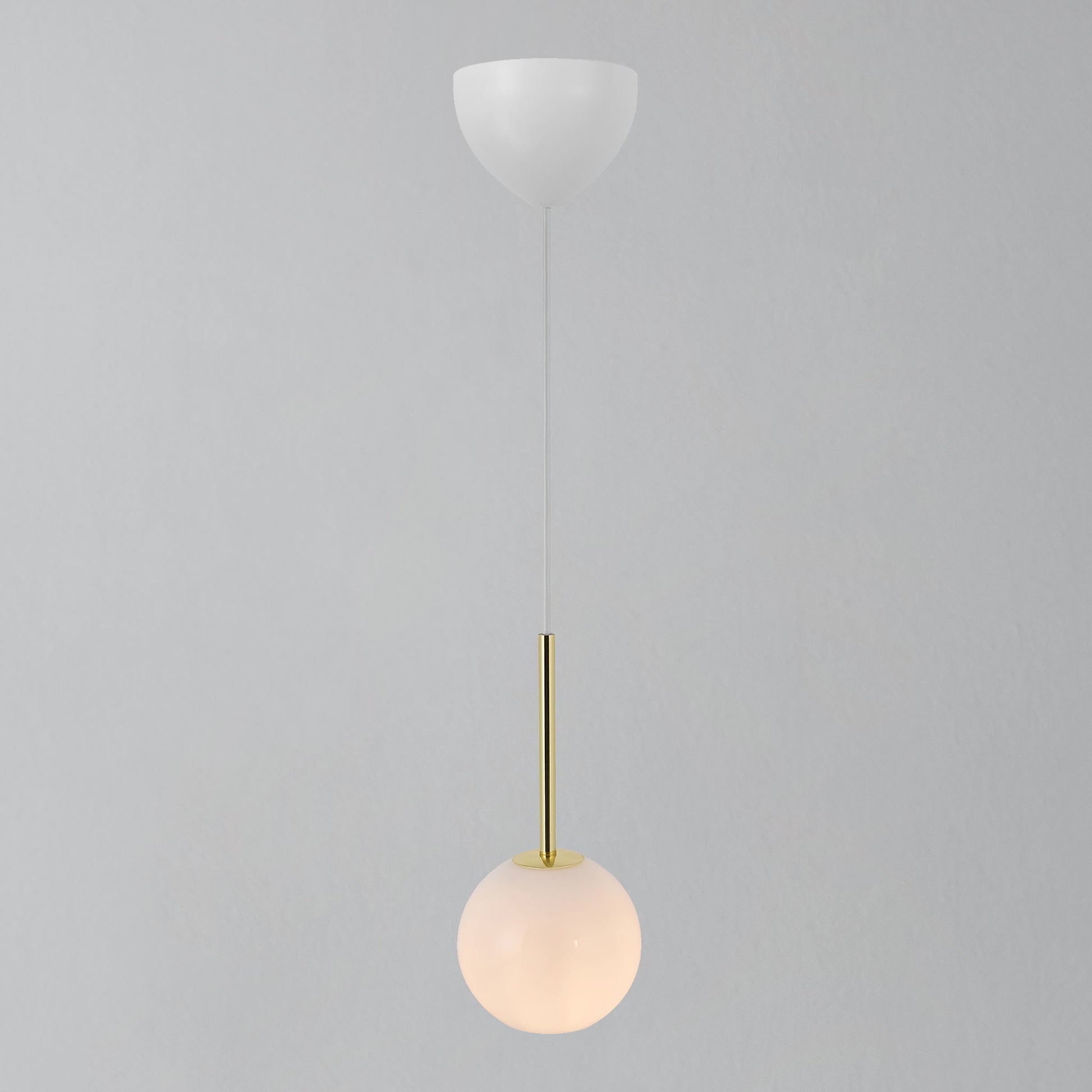 Franca 13 Pendant Light, Brass/Opal