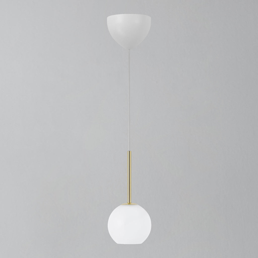 Franca 13 Pendant Light, Brass/Opal