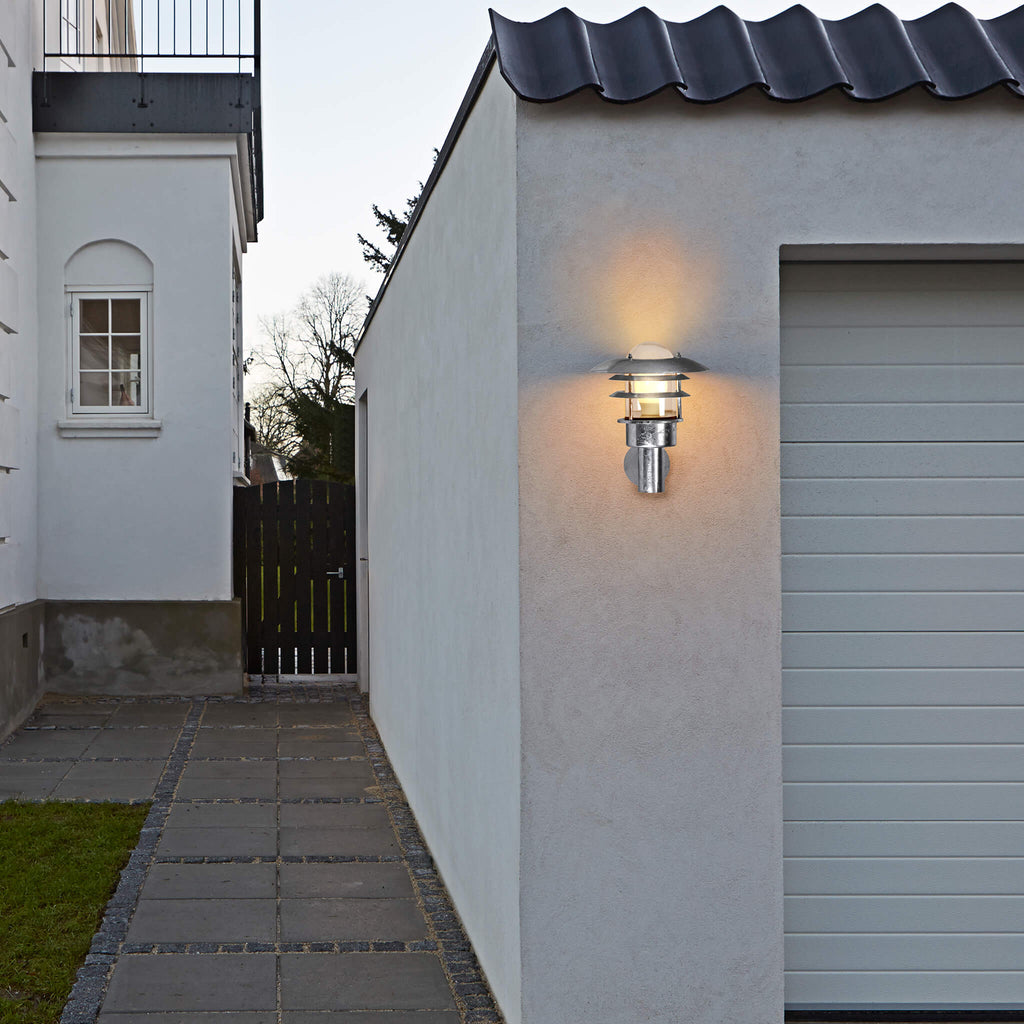 Nordlux Lonstrup 22 Wall Sensor Light - Galvanised - -Lampsy