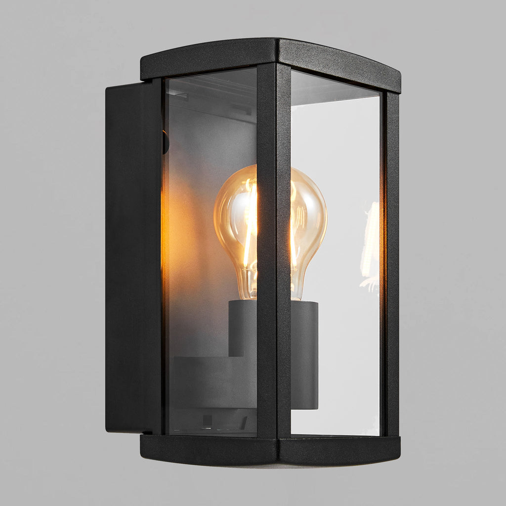 Luchy Wall Light, Black/Clear