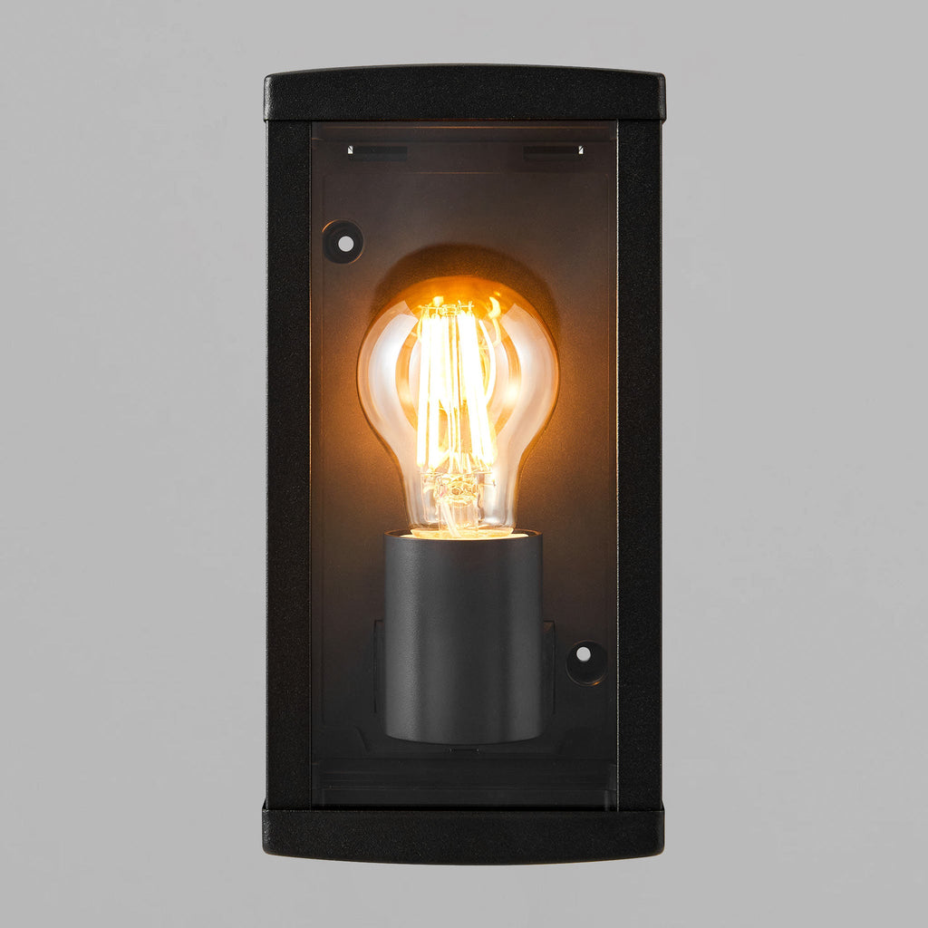 Luchy Wall Light, Black/Clear