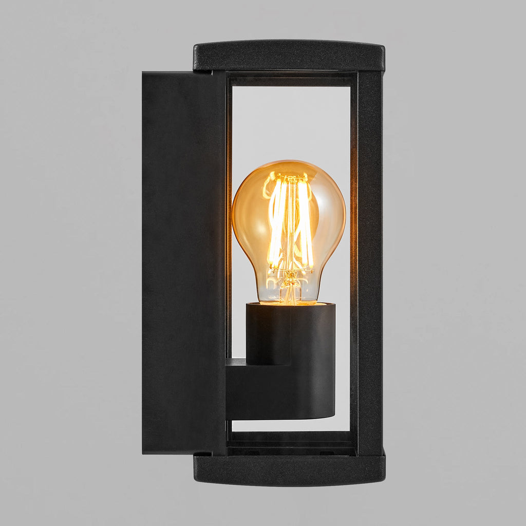 Luchy Wall Light, Black/Clear