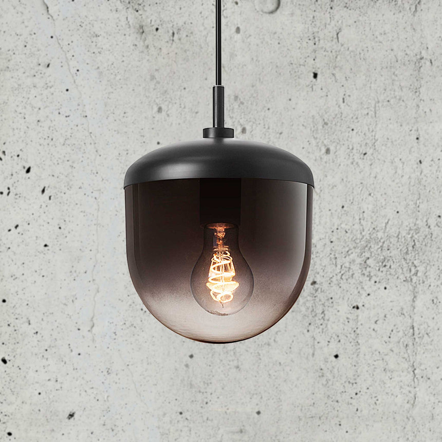 Magia 18 Pendant Light, Black/Smoke