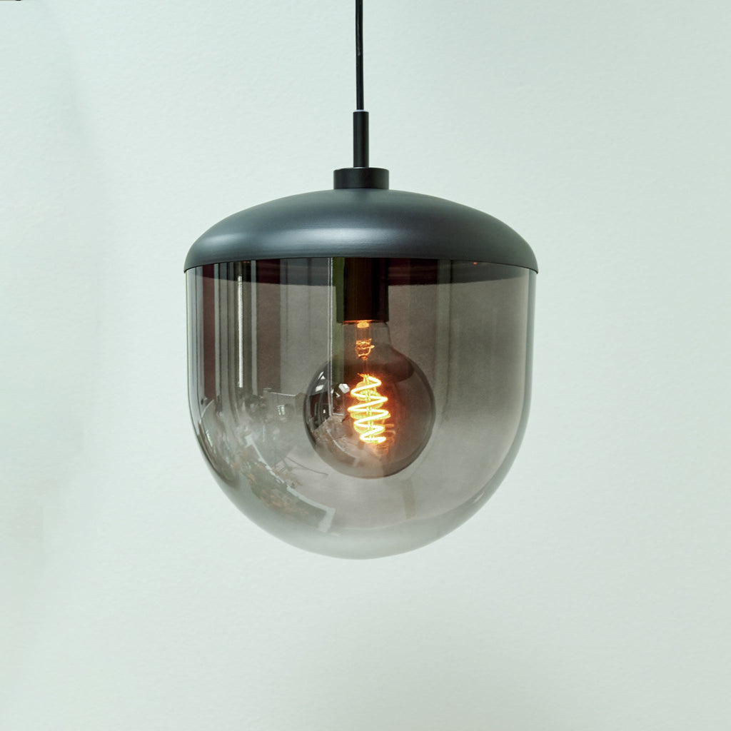 Magia 26 Pendant Light, Black/Smoke