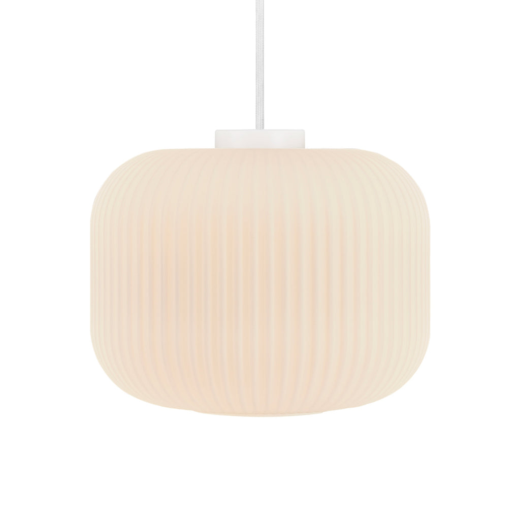 Milford 30 Pendant Light, Opal/White