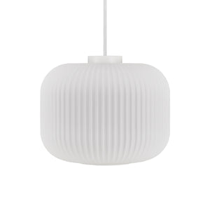 Milford 30 Pendant Light, Opal/White