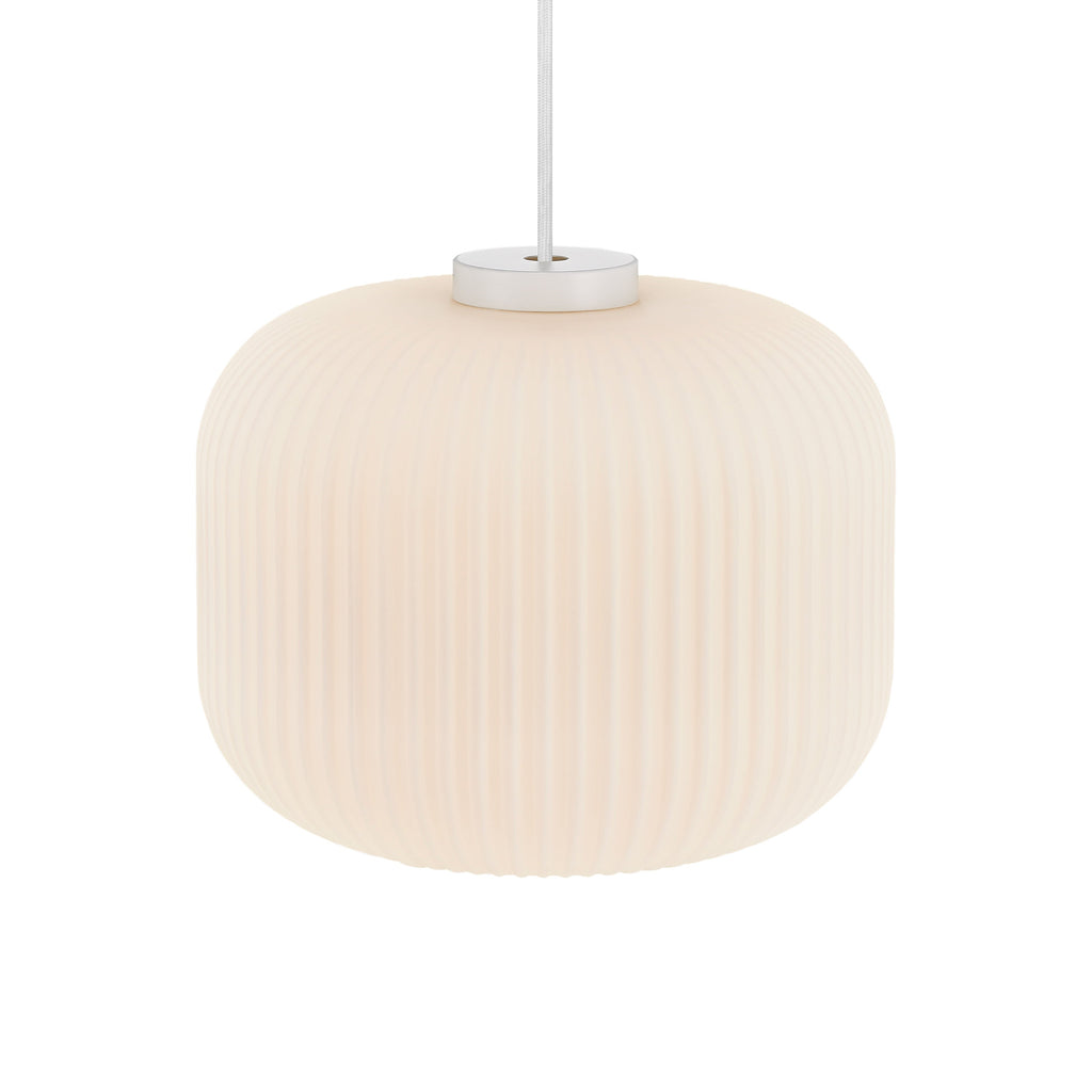 Milford 30 Pendant Light, Opal/White