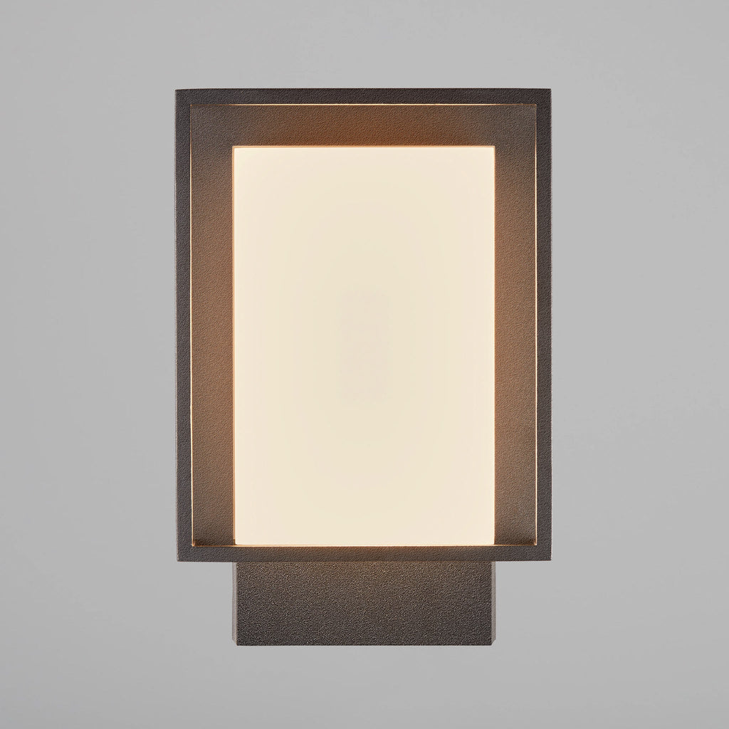 Nestor LED Outdoor Wall Light, Black/Opal