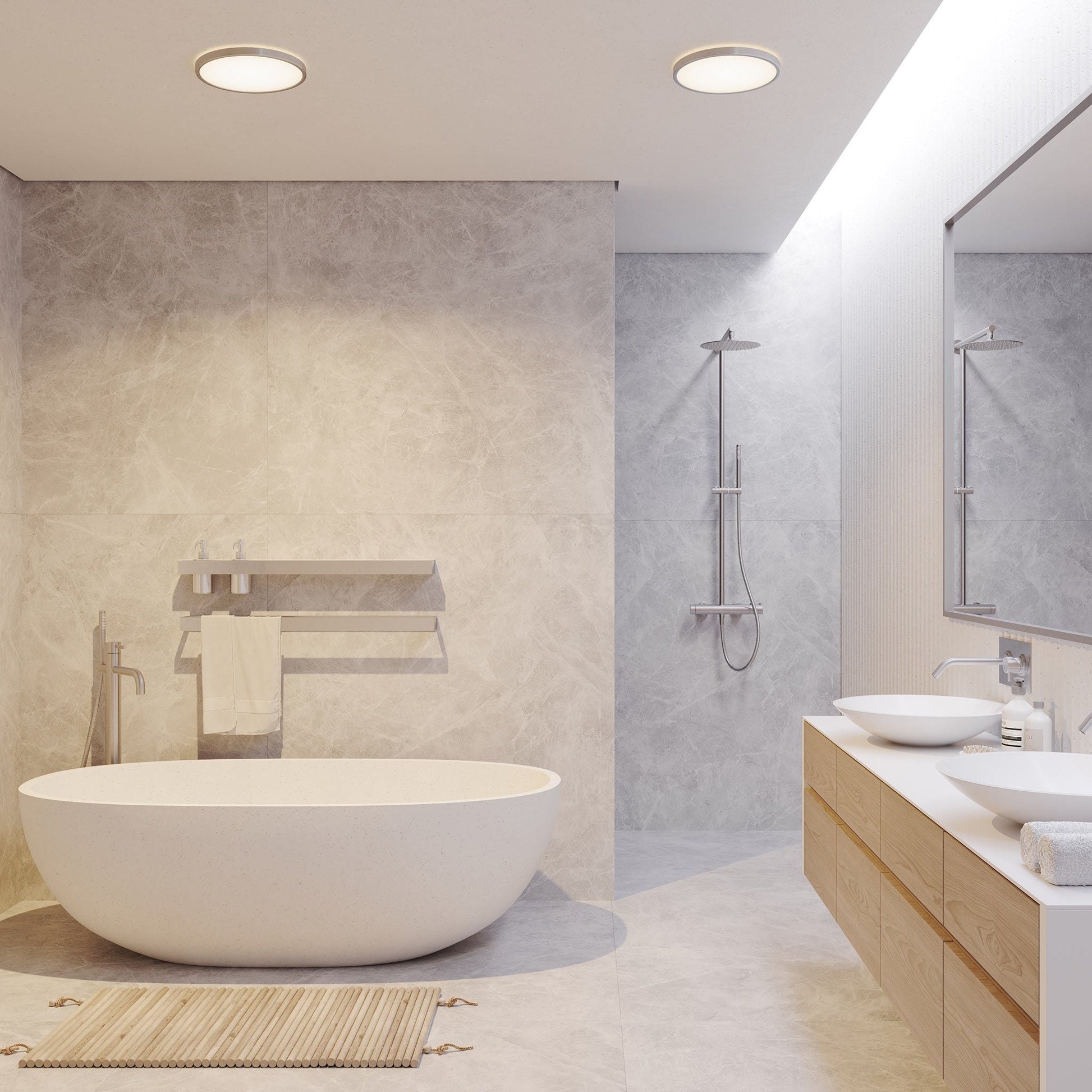 Oja 29 LED Bathroom Ceiling Light, IP54