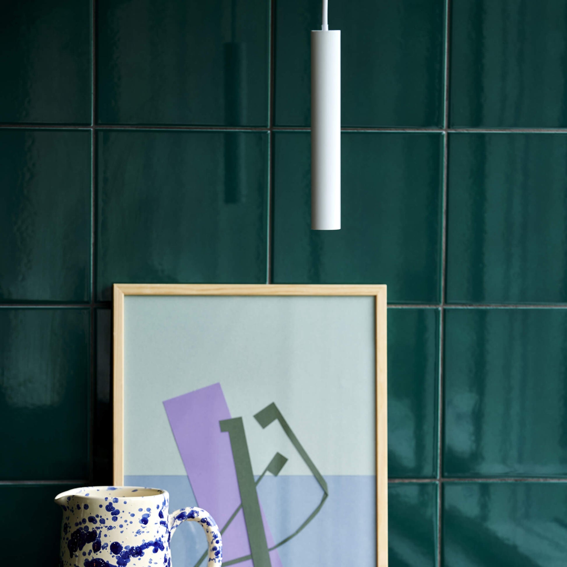 Omari LED Pendant Light, White