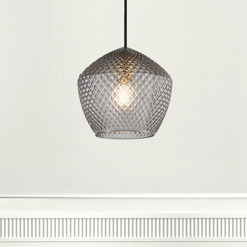 Orbiform Pendant Light, Smoke