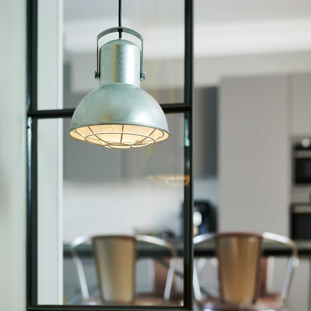 Porter 21 Pendant Light, Galvanised