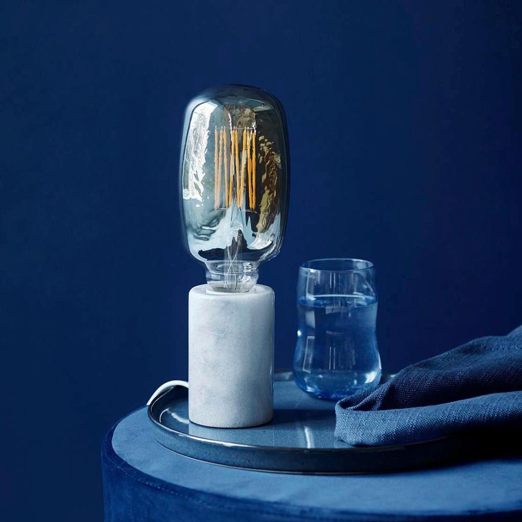 Nordlux Siv Marble Table Lamp - White-Lampsy