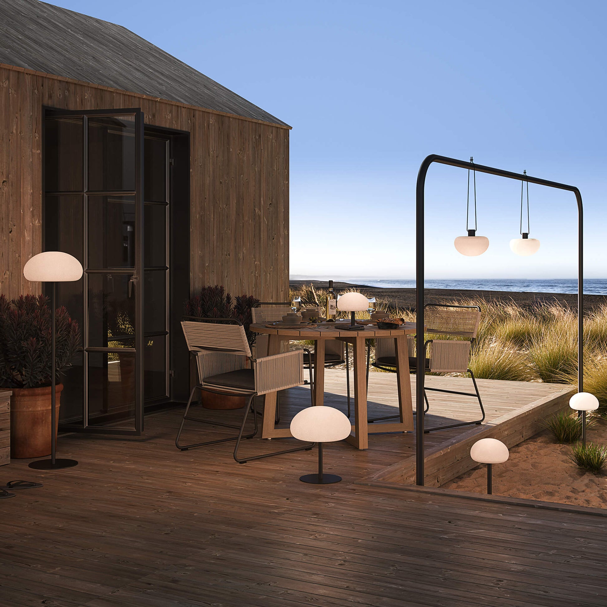 Sponge To Go Rechargeable Lamp, Black/Opal