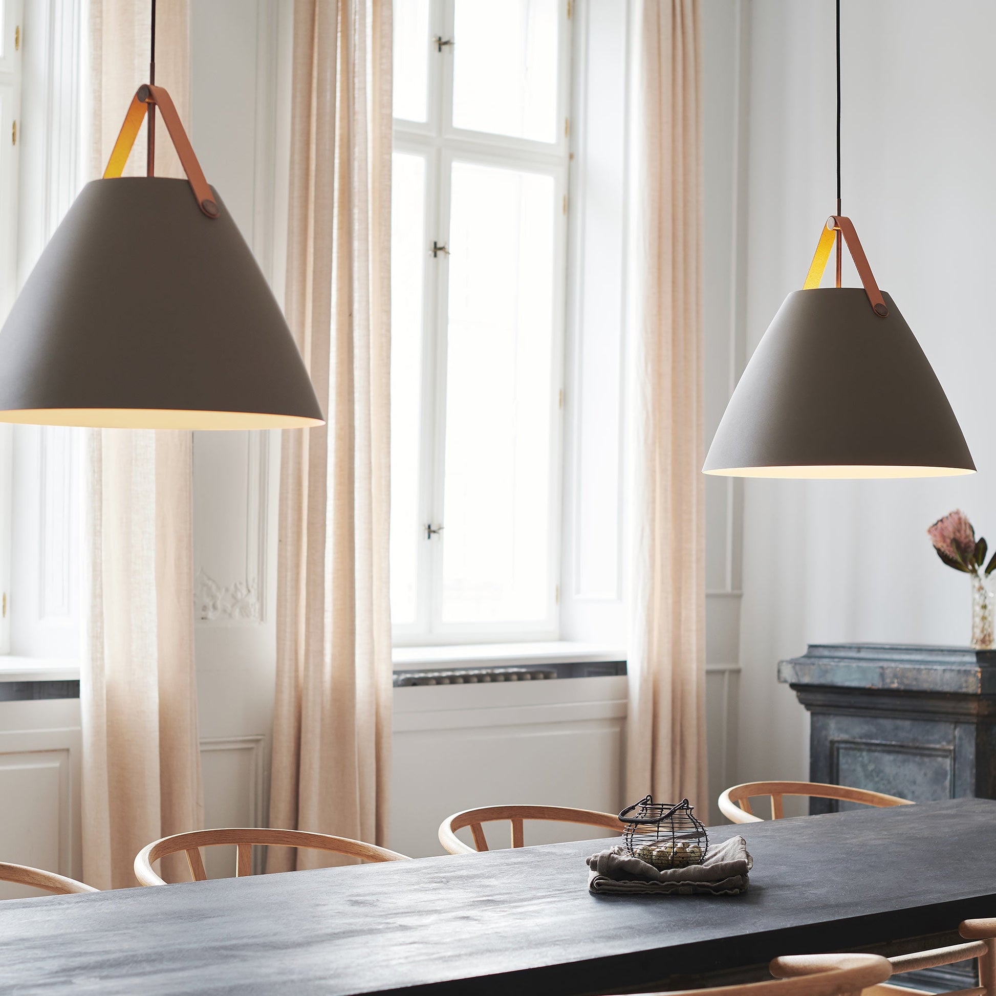 Strap 48 Pendant Light, Beige