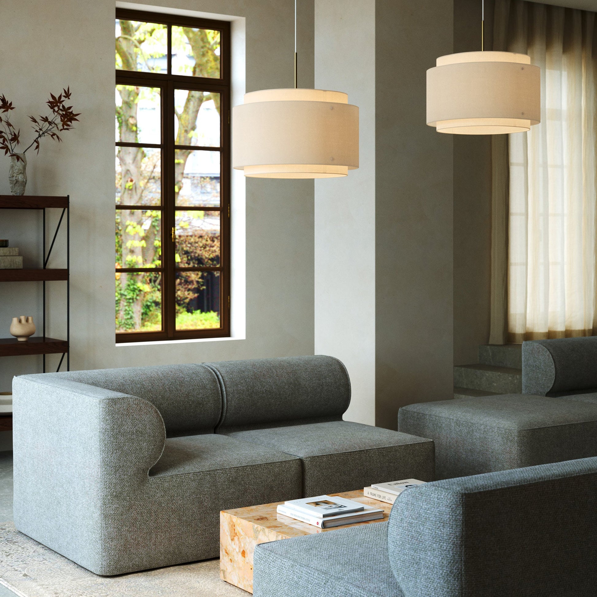 Takai Pendant Light, Beige