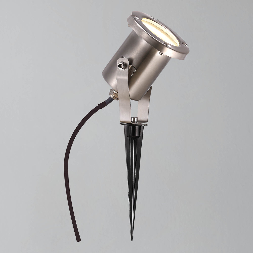 Taurus Garden Spike Light, Stainless Steel