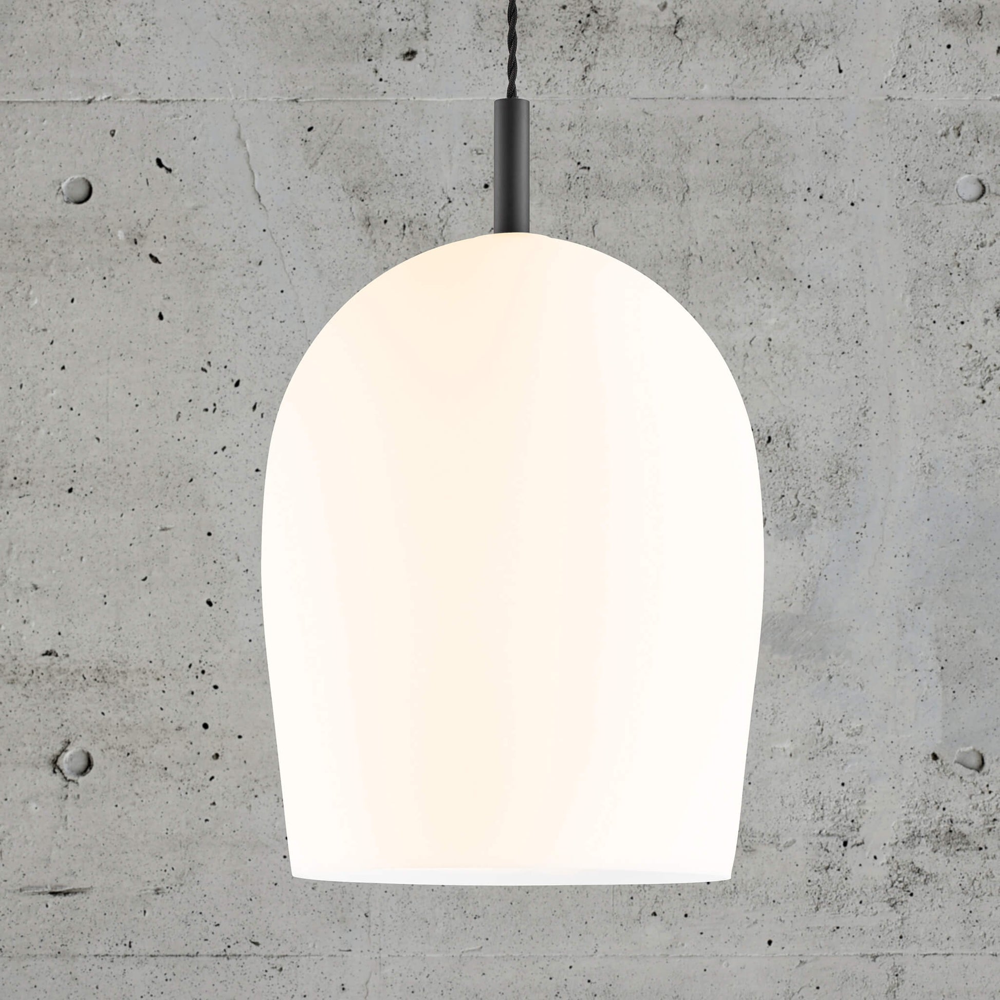 Uma 30 Glass Pendant Light, Opal