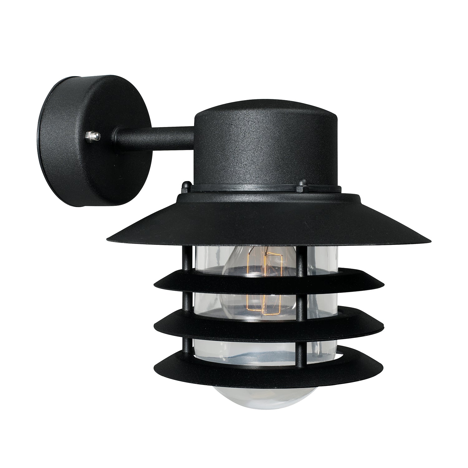 Vejers Down Wall Light, Black